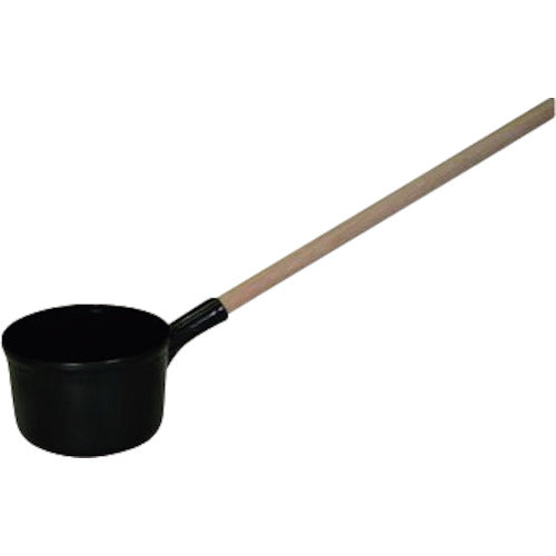 YAZAKI 万能ビシャク 柄付 FL−38 ブラック FL38 1 個