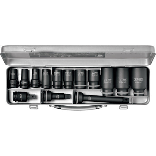 KTC 12.7sq.インパクトレンチ用ソケットレンチセット(セミディープ薄肉) TBP4M11TPA 1 S