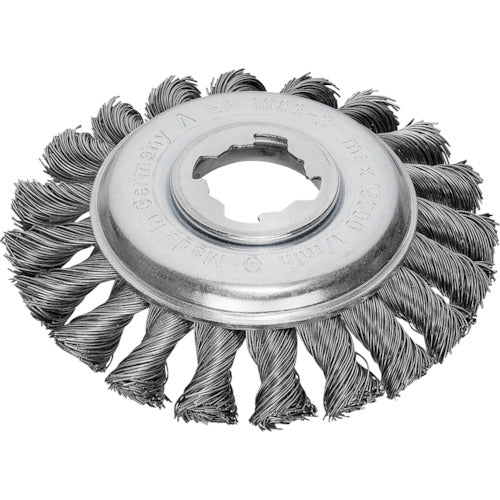 LESSMANN X-LOCK Knot Bevel Brush Φ115 High Tensile Steel Wire Wire Diameter 0.5 472.25X.JP 1 pc