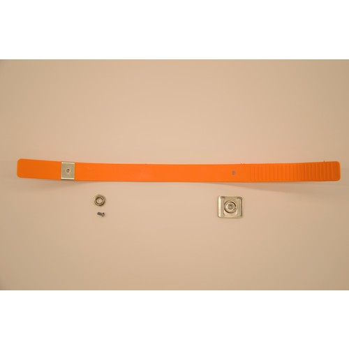 EUROFLEX Puncture and Cut Resistant Chain Gloves with Comfort Band, XL Size, Orange, KBS54, 1 Piece