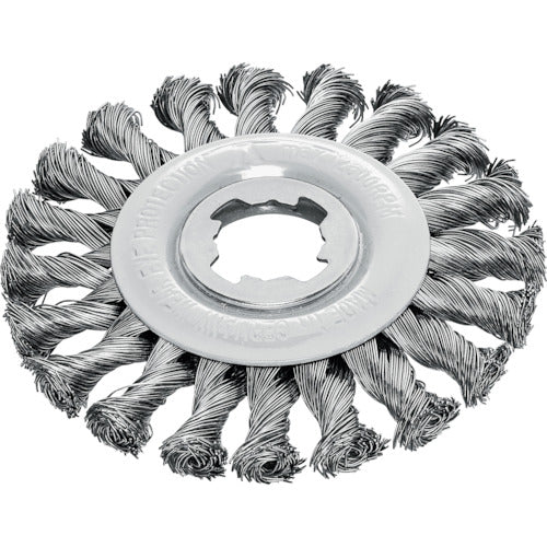 LESSMANN X-LOCK 매듭 휠 브러쉬 Φ115 고장도 강선 선경 0.5 472.21X.JP 1개