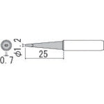 Hakko soldering tip 1.2LD type 900M-T-1.2LD 1 piece