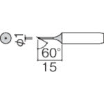 백광 팁 1C형 면만 900M-T-1CF 1개