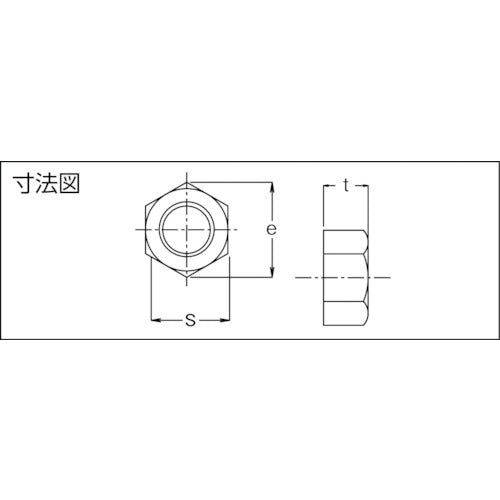 TRUSCO 六角ナット1種 チタン強度Ti2 サイズM3X0.5 8個入 TB94-0003 1 PK