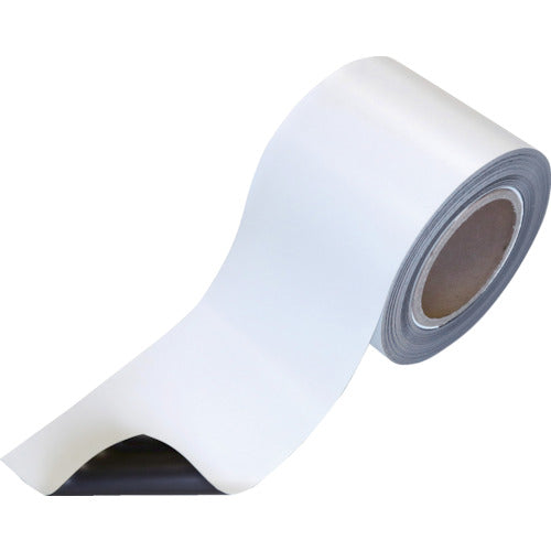 TRUSCO Anisotropic Color Magnet Roll, No Glue, t0.9mm x 100mm x 10m, White, CMS-10010M09W, 1 Roll