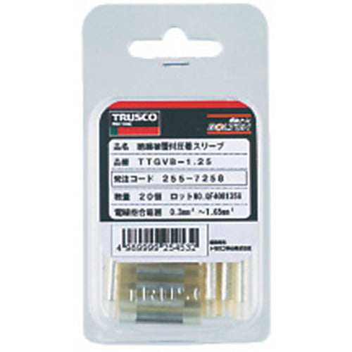 TRUSCO Insulated Crimp Sleeve Stranded Wire 2.63-6.64mm 2B Type 10 Pieces T-TGVB-5.5 1 PK