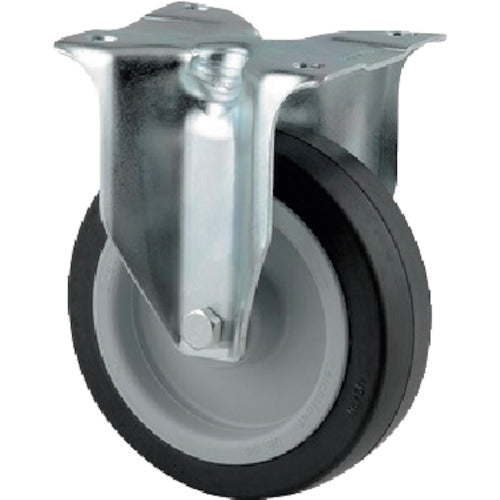 텐테캐스터 플레이트식 캐스터 “ALPHA”(고무차) φ200 고정식 3478UER200P63 1개