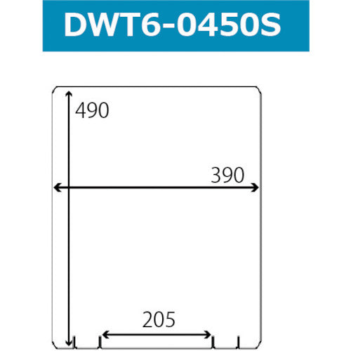 Daiichi Omiya Do-Wall DWT6-0450S 390X490H Table-mounted flat type DWT6-0450S 1 sheet