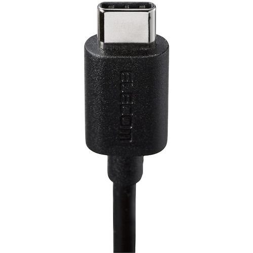 ELECOM AC Charger 2.4A Output USB-C Cable Integrated 1.5m Black MPA-ACC20BK 1 pc