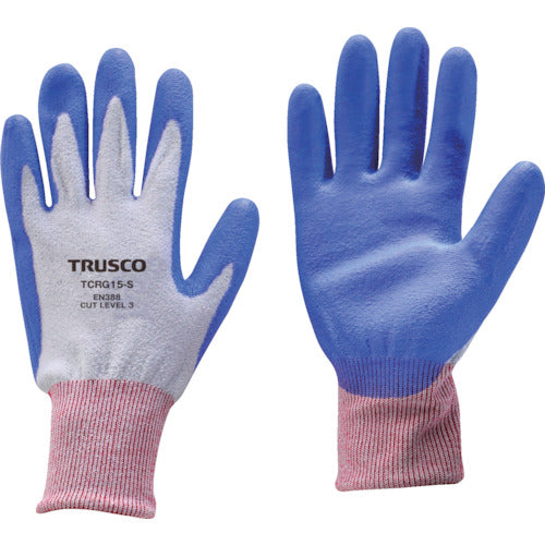 TRUSCO 耐切創手袋 15G ポリウレタンコーティング Sサイズ TCRG15-S 1 双