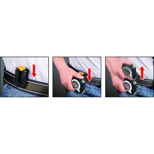 KOMELON Self-locking Chrome 5.5m 19mm width with belt holder KMC-36CL-55-19 1 piece