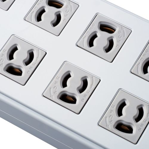 エレコム 法人用タップ ボックス型 3P8口 2m 一括スイッチ 雷ガード ノイズフィルター T-H0520SKFR 1 個