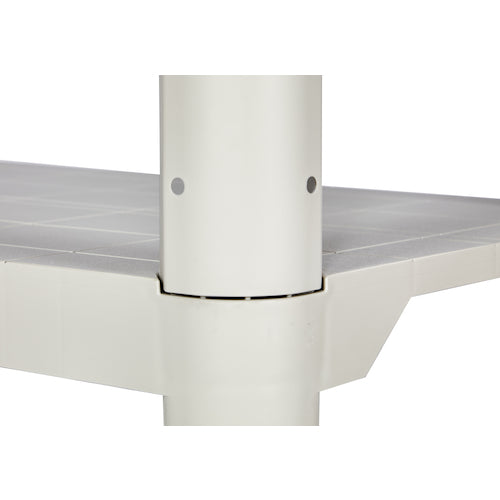 TRUSCO Plastic Shelf, Height 1229, 3 Tier Type, Comes with 4 Corner Caps, Matte OD, TPT-4343C-MOD, 1 Unit