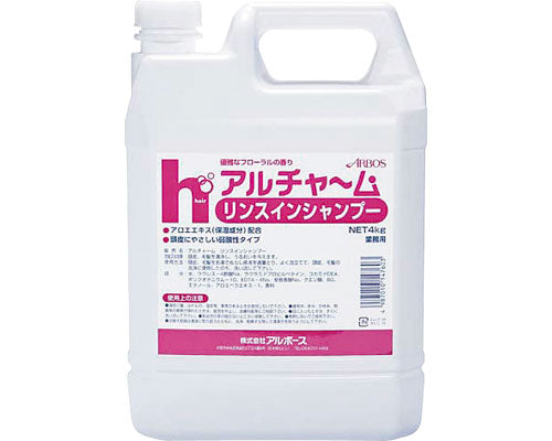 Alcharm rinse-in shampoo / 4kg 1 bottle