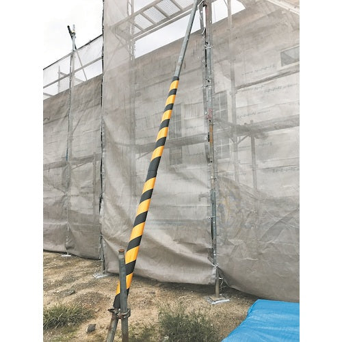 TRUSCO 단관용 안전 커버(반사식) 황/검정 1m PCYB-1 1개