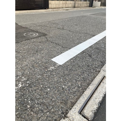TRUSCO 舗装道路用仮ラインテープ 50mm幅×45m 白 CR5045-W 1 巻