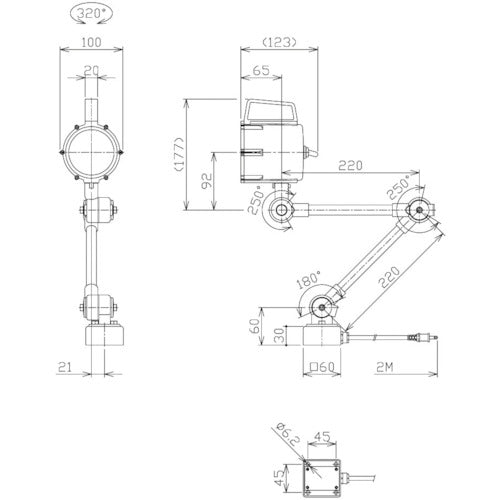 NIKKI Waterproof LED Spotlight 12W AC100-120V NLSM18CP-AC(2M+P) 1 unit