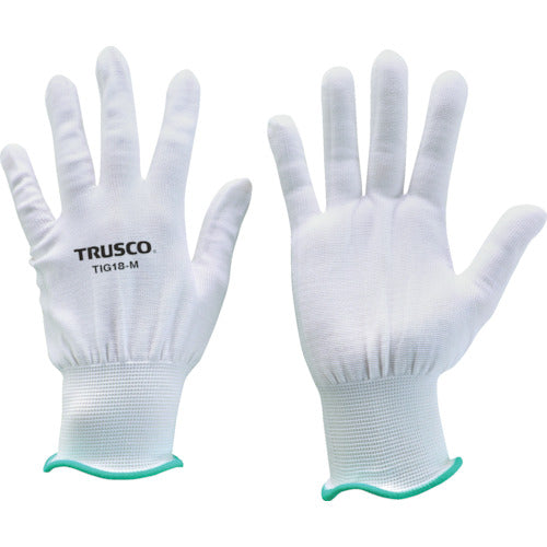 TRUSCO Ultra-thin Non-coated Inner Gloves 18 Gauge M TIG18-M 1 Pair