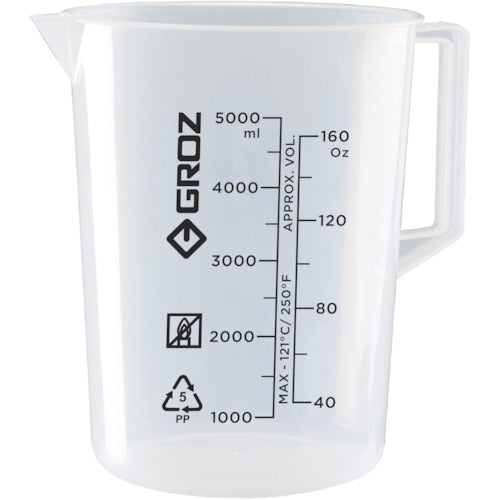 GROZ オイル用ビーカー 5000ML JUG/5000G 1 個