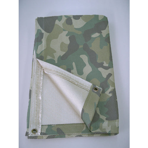 TRUSCO Spatter Sheet "Silica Cloth Camouflage Pattern" (Uncoated) No. 1 920X920mm TSTO6-1MS 1 sheet