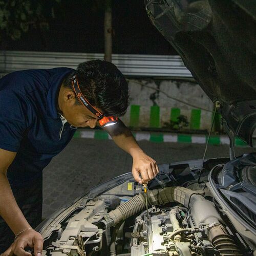 GROZ Rechargeable LED Headlight with Sensor 500LM LED/225 1 pc