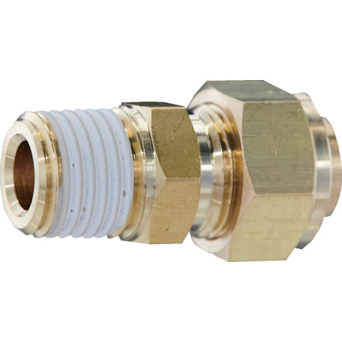 TRUSCO 퀵 씰 피팅 커넥터 적용 튜브 외경 3/8 TS-138-02C 1개