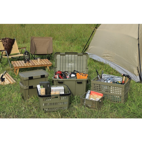 IRIS 285816 ODバスケット カーキ BT-OD37-K 1 個