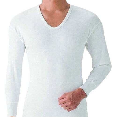 Gunze Soft Underwear Long Sleeve U-neck 2-Piece Set L SV6110A-L 1 Pair