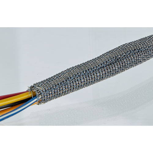 TRUSCO 【売切廃番】 導電性編組チューブ 後入れ可能タイプ 1m 自然径3mm TFLSM-3-1 1 本
