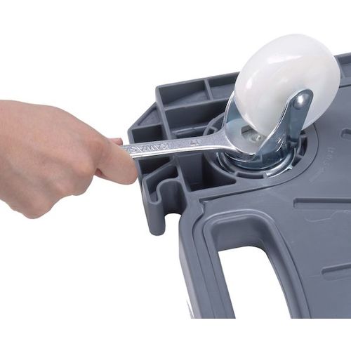 YAZAKI 연결형 수지제 평대차 ”미니폴리트러” 교환용 캐스터 고무차 YJ75RT 1개