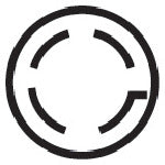 TRUSCO 引掛ゴムコネクタボデー接地3P TMH2648 1 個