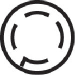 TRUSCCO 걸쇠 고무 플러그 접지 3P TMH2598 1 개