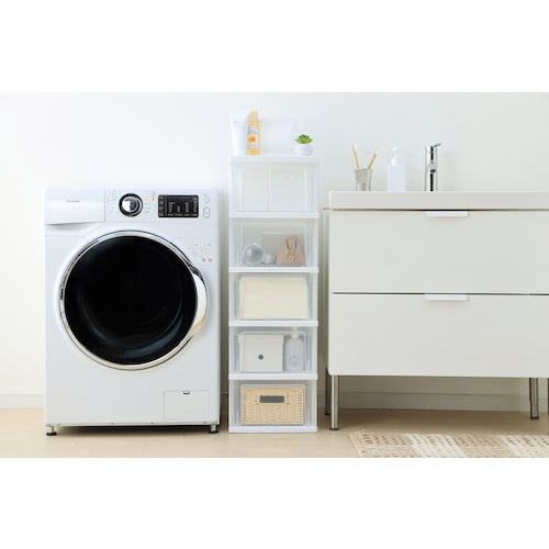 IRIS 284280 スリムチェスト NSSー325 ホワイト/クリア NSS-325-WC 1 台