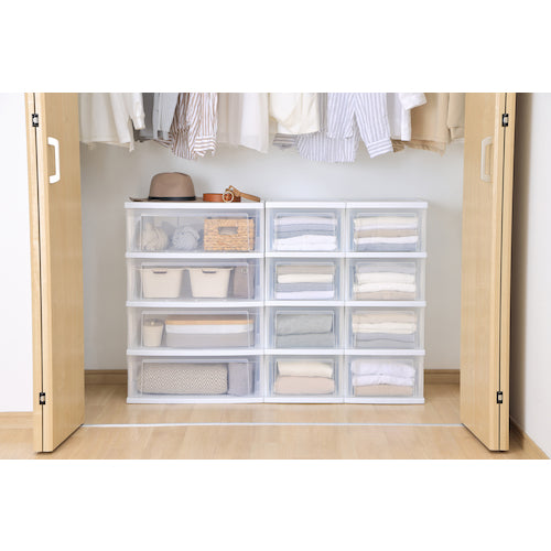 IRIS 284279 슬림 가슴 NSS-324 화이트/클리어 NSS-324-WC 1대