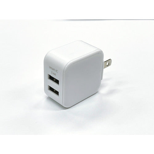 AirJ USB Charger Slim Cube Charger AKJ-SCUBE2WH 1 piece