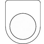 TRUSCO Switch Nameplate Plain φ22.5 (5 pieces) P22-0-5P 1 PK