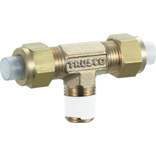 TRUSCO 배관 피팅 퀵 씰 피팅 치즈 Φ6×4.5 호칭 R1/4 TS-6X45-02T 1개