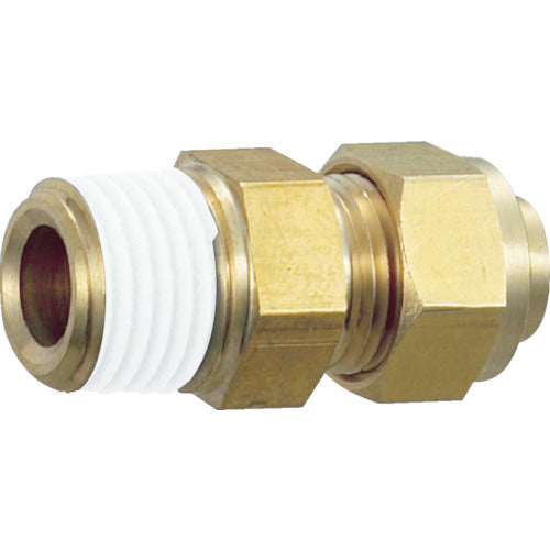 TRUSCO Quick Seal Fitting Connector φ8 Nominal R1/8 TSA-8-01C 1 pc