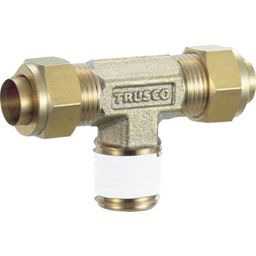 TRUSCO 배관 피팅 퀵 씰 피팅 인서트리스 치즈 Φ10 호칭 R3/8 TSA-10-03T 1개