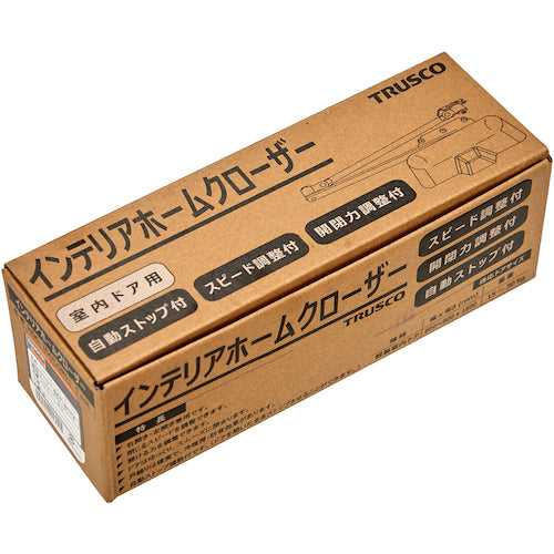 TRUSCO インテリアホームクローザー 開閉力調整機能付き ライトブラウン HDC-LBR 1 台