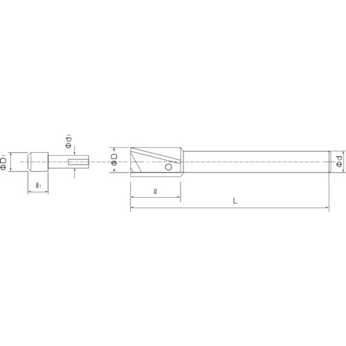 PLUS Countersink milling cutter (spot facing) S-axis countersink cutter, outer diameter 6 x guide diameter 3 mm PZS0600 1 piece
