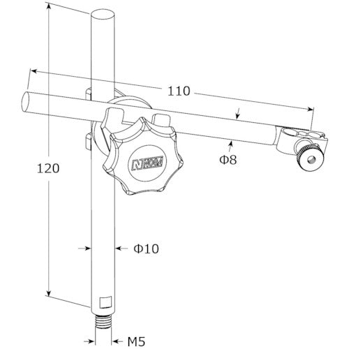 NOGA Vブロックマグネットセット(VB1002+PH3101) 支柱タイプ VB1100 1 S