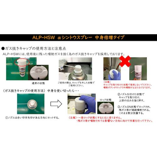 TRUSCO αシントウスプレーW 中身倍増タイプ ALP-HSW 1 本