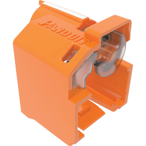 PANDUIT パッチコードロック(LANケーブルロック) オレンジ 10個入り 専用工具1個付き PSL−DCPLRE−OR PSL-DCPLRE-OR 1 袋