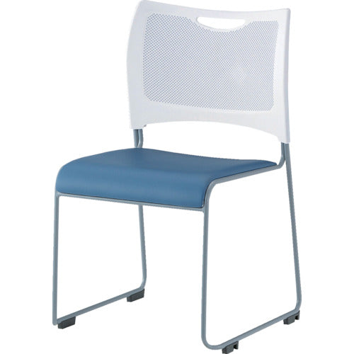 TRUSCO Meeting Chair Blue TMC-BL 1 piece