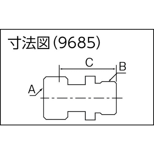 KAKUDAI 편너트 유니온(13×13) 9685 1개