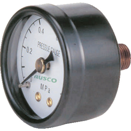 TRUSCO pressure gauge, display plate diameter Φ50, embedded type, aperture R1/4 display, TP-G50, 1 piece