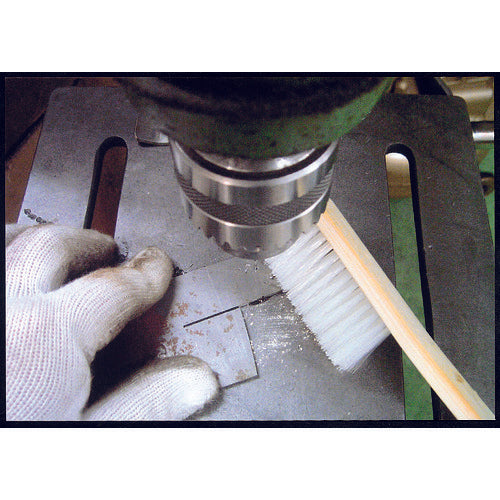 TRUSCO Mechanical Bamboo Brush, Curved Handle, Nylon, 4 Rows, TB-7014-20, 1 Piece