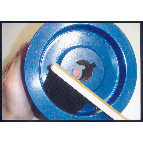 TRUSCO Mechanical Bamboo Brush, Curved Handle, Horsehair, 3 Rows, Bristle Length, TB-7024, 1 Piece