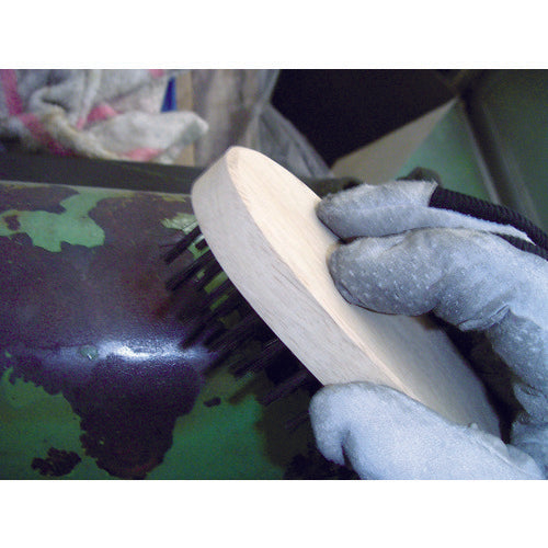 TRUSCO oval 6-row brush, hardened steel wire, TB-5005, 1 piece